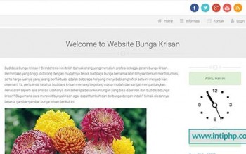 Website Promosi Budidaya Bunga Php Mysql Gratis